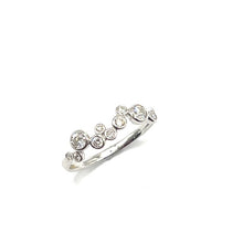 Load image into Gallery viewer, 9ct White Gold Diamond Bubble Ring