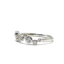 Load image into Gallery viewer, 9ct White Gold Diamond Bubble Ring