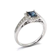 Load image into Gallery viewer, Secondhand Sapphire and Diamond Ring