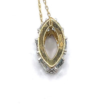 Load image into Gallery viewer, Secondhand Topaz and Diamond Lozenge Necklace