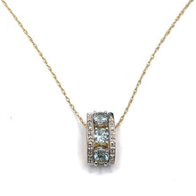 Load image into Gallery viewer, Secondhand Topaz and Diamond Lozenge Necklace