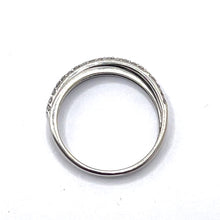 Load image into Gallery viewer, Secondhand White Gold Diamond Cross Over Ring