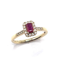 Load image into Gallery viewer, Secondhand 9ct Gold Ruby and Diamond Ring
