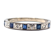 Load image into Gallery viewer, Secondhand Sapphire and Diamond Eternity Ring