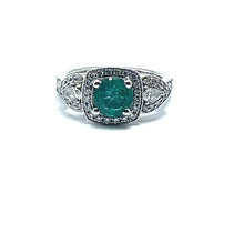 Load image into Gallery viewer, Secondhand Emerald and Diamond Ring