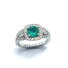 Load image into Gallery viewer, Secondhand Emerald and Diamond Ring