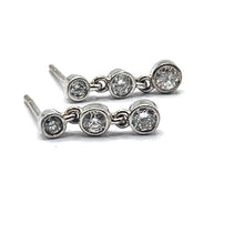 Load image into Gallery viewer, Secondhand Diamond Drop Earrings