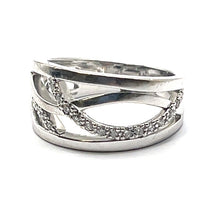 Load image into Gallery viewer, Secondhand Diamond Cut Out Band Ring