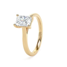 Load image into Gallery viewer, 18ct Yellow Gold Radiant Cut Lab Grown Diamond Ring - 1.00ct