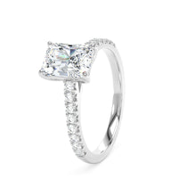Load image into Gallery viewer, Platinum Radiant Cut Lab Grown Diamond Ring - 2.35ct