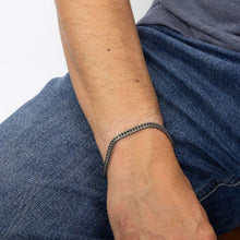 Load image into Gallery viewer, Sterling Silver Oxidised Foxtail Bracelet