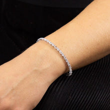 Load image into Gallery viewer, Diamonfire Cubic Zirconia Baguette and Rounds Bracelet