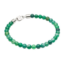 Load image into Gallery viewer, Green Agate Bead Bracelet