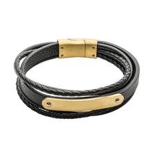 Load image into Gallery viewer, Mens Leather Bracelet