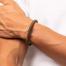Load image into Gallery viewer, Mens Steel and Wire Bracelet