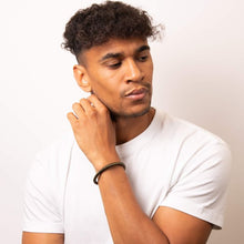 Load image into Gallery viewer, Mens Steel and Wire Bracelet