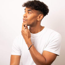 Load image into Gallery viewer, Mens Steel and Gold Plate Bracelet