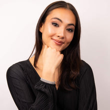 Load image into Gallery viewer, Diamonfire Cubic Zirconia Triple Row Bracelet