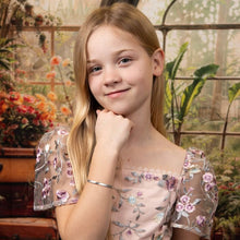 Load image into Gallery viewer, Silver Heart Hinged Bangle