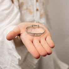 Load image into Gallery viewer, Silver D for Diamond Baby ID Bangle