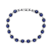 Load image into Gallery viewer, Diamonfire Oval Sapphire Zirconia Bracelet.