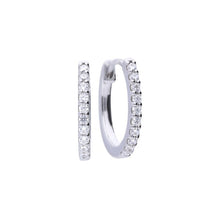 Load image into Gallery viewer, Diamonfire Cubic Zirconia Huggie Hoops