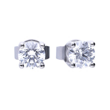 Load image into Gallery viewer, Diamonfire Cubic Zirconia Four Claw Studs 0.50ct