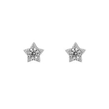 Load image into Gallery viewer, Silver Cz Star stud Earrings