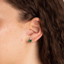 Load image into Gallery viewer, Diamonfire Green Cubic Zirconia Drop Earrings
