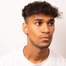 Load image into Gallery viewer, Steel with Gold PVD Disc Stud Earrings