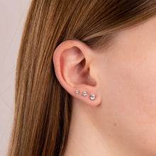 Load image into Gallery viewer, Diamonfire Cubic Zirconia Gold Plated Studs 4mm