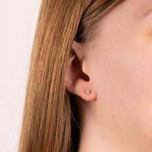 Load image into Gallery viewer, Diamonfire Cubic Zirconia Gold Plated Studs 3mm