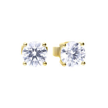 Load image into Gallery viewer, Diamonfire Gold Plated Cubic Zirconia Studs