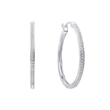 Load image into Gallery viewer, Diamonfire Cubic Zirconia Large Hoop Earrings