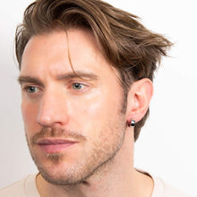 Load image into Gallery viewer, Steel Polished Huggie Hoop Earrings