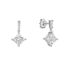 Load image into Gallery viewer, Diamonfire Cubic Zirconia Princess Cut Drop Earrings