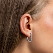 Load image into Gallery viewer, DIAMONFIRE FRONT TWIST HOOP EARRINGS