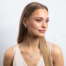 Load image into Gallery viewer, Diamonfire Cubic Zirconia Linked Circle Stud Earrings