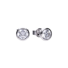 Load image into Gallery viewer, Diamonfire Cubic Zirconia Bezel Set Earrings 0.75ct