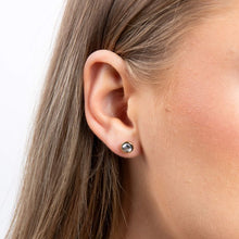 Load image into Gallery viewer, Diamonfire Cubic Zirconia Gold Plated Rub Over Studs