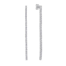 Load image into Gallery viewer, Diamonfire Cubic Zirconia Tennis Line Drop Earrings