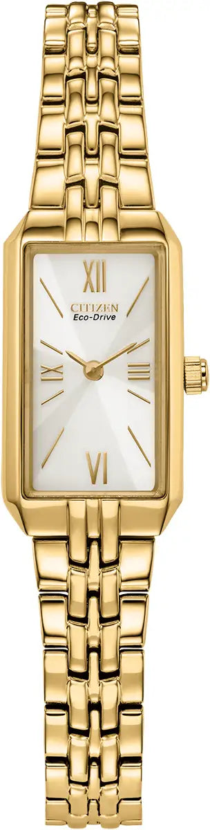 Citizen Ladies Gold plated Sihlouette Ladies Eco Drive Watch