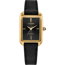 Load image into Gallery viewer, Ladies Citizen Eco Drive Watch With Black Strap