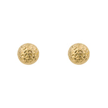 Load image into Gallery viewer, 9ct Gold Textured Ball Stud Earrings
