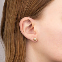 Load image into Gallery viewer, 9ct Gold Textured Ball Stud Earrings