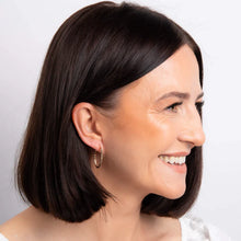 Load image into Gallery viewer, 9ct Gold Twisted Rope Hoop Earrings