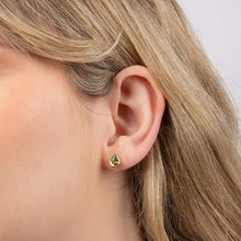 Load image into Gallery viewer, Peridot Teardrop Stud Earrings