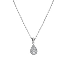 Load image into Gallery viewer, Hot Diamonds Teardrop White Topaz Pendant