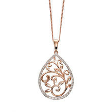 Load image into Gallery viewer, 9ct Rose Gold and Diamond Pendant