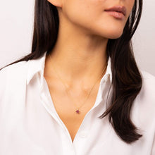 Load image into Gallery viewer, 9ct Gold Ruby Flower Cluster Pendant